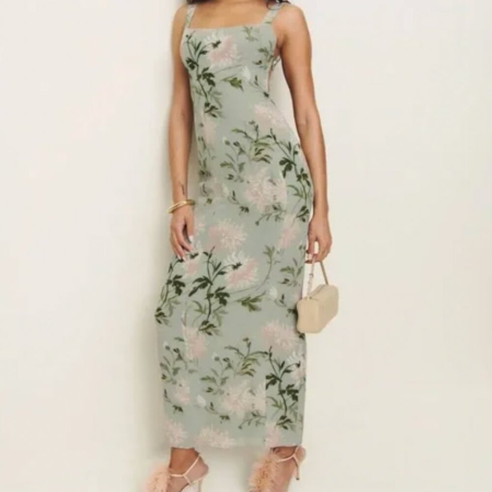 Reformation Chime Open-Back Maxi Dress